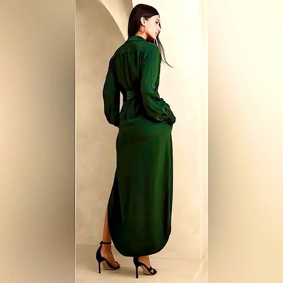 BANANA REPUBLIC FELISA MIDI SHIRTDRESS - Picture 3 of 7